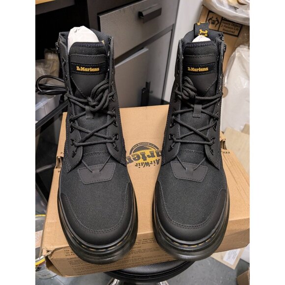 DR.MARTENS TARIK ZIP Leather Utility Boots Black New Size 7 - Picture 3 of 13